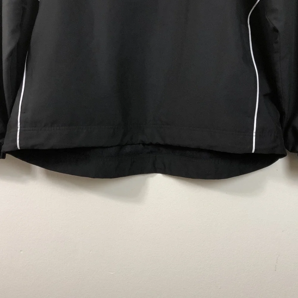 Waverly Woods Cutter & Buck CB WindTec 1/2 Zip Golf Jacket Men's Sz Large Black